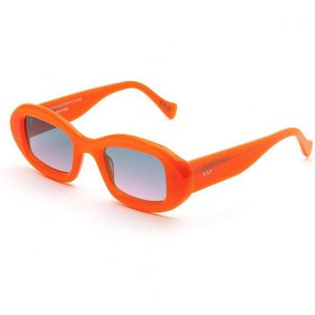 Retrosuperfuture WT4 Tutto Col. Juice Unisex Geometrica Arancione Sunglasses, Orange, Size: 50 MM