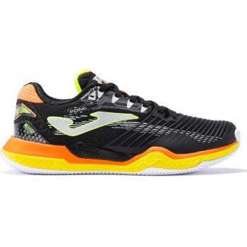 Zapatilla de Pádel Joma Point 2301P para Hombre, color Negro y Naranja, talla 41, diseñada para alta competición y adecuada para tierra batida