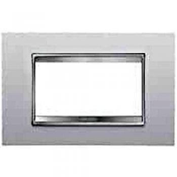 Placa Gewiss Chorus LUX 4 Módulos Blanco