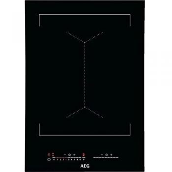 Placa de inducción, 2 fuegos, color negro
