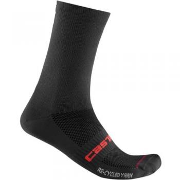 Calcetines Térmicos Re-Cycle Castelli 18 cm Negro Intenso para Hombre L-XL