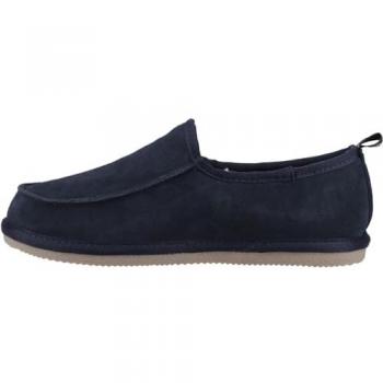 Hush Puppies Charles Classic Suede Men's Navy Slippers