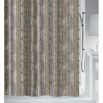 Cortina de Ducha de Poliéster Roma 180x200cm Marrón Spirella