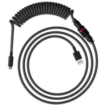 HyperX Gray-Black USB-C Coiled Cable for Gaming Accessories