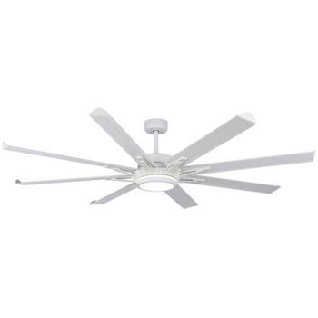 Ventilador de Techo DC Grado 30W+15W Blanco 8 Aspas Aluminio