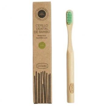 Cepillo Dental de Bambú Ecológico Irisana para Niños Color Verde