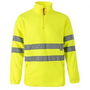 Forro Polar Alta Visibilidad Ajustable Amarillo Flúor Talla XS