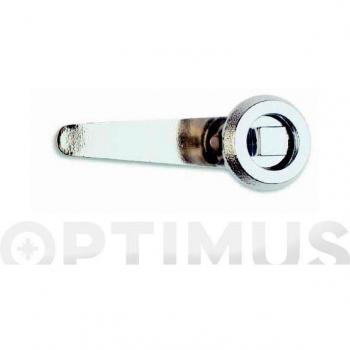 Pernio redondo sin remate mod.405 95 x 52 x 2,3 mm laton cromo derecha