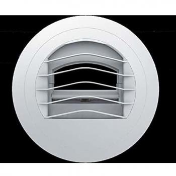 Boca de extracción de PVC autoregulable S&P, Diámetro 125 mm, Flujo Simple, Barj 45/135 m³/h
