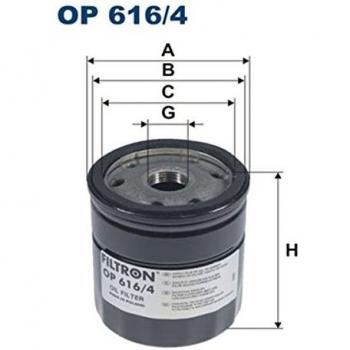 Filtron OP616/4 Bloque de Motor
