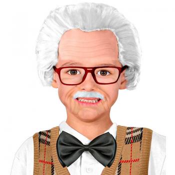 Kit de Abuelo Infantil: Casquete con Pelo, Bigote y Gafas