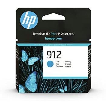 HP 912 3YL77AE, Cian, Cartucho de Tinta Original, Compatible con impresoras de inyección de tinta HP OfficeJet Pro Series 8010, 8020
