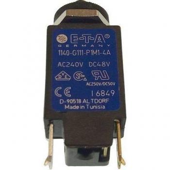 Interruptor Magnetotérmico E-t-a Gs11468 Azul con Botón Pulsador