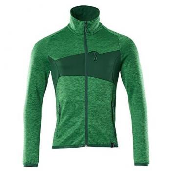 Sudadera de Forro Polar con Cremallera Accelerate Verde Pasto 3XL - Mascot