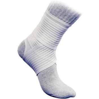 McDavid 433R Tobillera transpirable con cinchas, Unisex adulto, Blanco, S