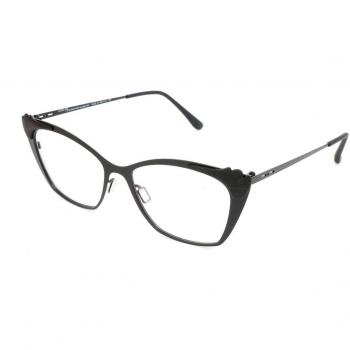 Italia Independent I-I JENNY 5231 THIN 009.000 Women’s Eyeglasses Black Size 52 - Blue Light Block Available