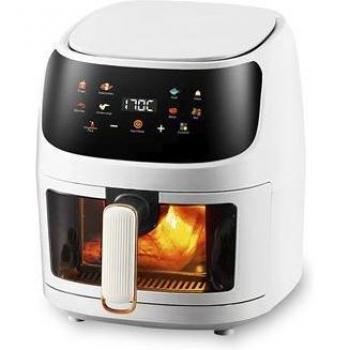Freidora de Aire DAM S18-C 8L 1400W Táctil con Ventana, 8 Programas de Cocción y Rejilla Antiadherente