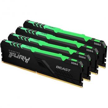 Kingston FURY Beast RGB 32GB (4x8GB) DDR4 3000MHz CL15 DIMM