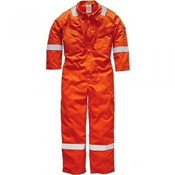 Dickies Mens Lightweight Pyro Antistatic Coverall 320 Orange FR5404O