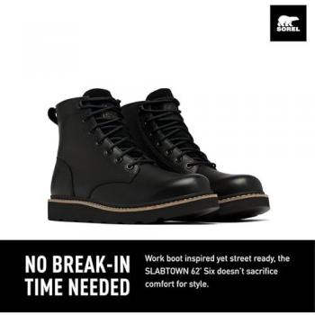 Sorel Slabtown Six Waterproof Men's Black Boot 11 M