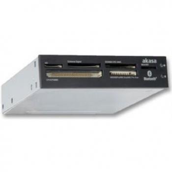 Akasa AK-ICR-11 Lector de Tarjetas Interno de 3.5 pulgadas con Bluetooth y soporte para SDXC, disponible en color negro o blanco (con caja incluida)