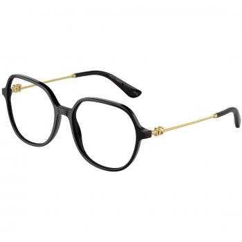 Dolce & Gabbana DG3364F Asian Fit 501 Women's Eyeglasses Black Size 56 (Frame Only) - Blue Light Block Available