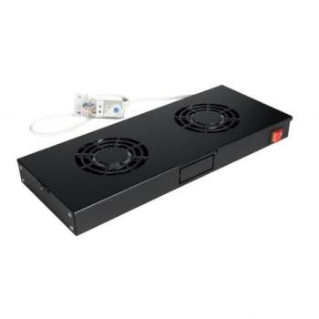Módulo de Ventilación Equip EZF-2-B para Armarios de Servidor, 4 Ventiladores RAL9005, Negro