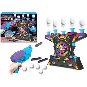 AMBASSADOR Electronic Arcade Hover Shot Neon Series GA018NB - Electronic Arcade Hover Shot Neon Game: Features include neon lighting, hover shot technology for an interactive gaming experience, multiple game modes, durable construction for arcade-style pl