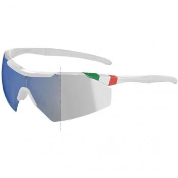 Salice 004 ITA RWX White/Blue Men's Sunglasses Standard Size