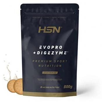 Proteína Secuencial Evopro HSN - Galleta 500 g | Mezcla de Caseína y Whey con Digezyme | No-GMO, Vegetariano, Sin Gluten