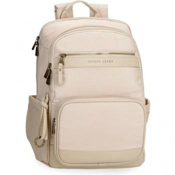 Mochila porta ordenador 15 Pepe Jeans Morgan beige