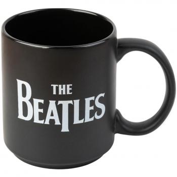 Taza de cerámica The Beatles con diseño icónico, capacidad de 300 ml, apta para microondas y lavavajillas, color blanco con estampado a todo color