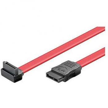Cable de Datos SATA Acodado de 50cm en Color Rojo