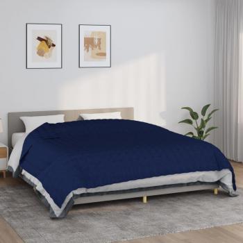 Manta ponderada azul 235x290 cm 11 kg tela