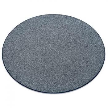 Alfombra Excellence Círculo Azul 100 cm - Llanura Mezcla Simple para Habitación y Salón