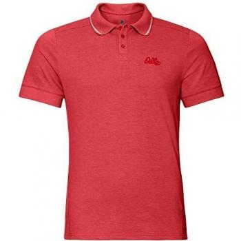 Odlo Nikko Polo para Hombre, Rojo Chino, XX-Large