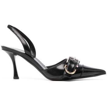 Givenchy Women's Black Voyou Leather Heels Size 11 US