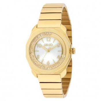 Liu Jo Reloj de Mujer TLJ2189 - Oro, Cuarzo, diseño elegante, correa de acero inoxidable, resistente al agua hasta 30 metros, esfera dorada con detalles brillantes