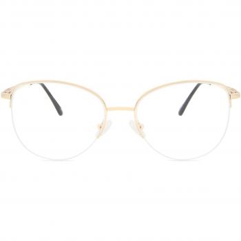 Cat Eye Full Rim Metal Women’s Prescription Glasses Online Gold Size 54 - Blue Light Block Available - SmartBuy Collection