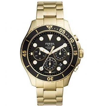 Fossil Reloj Analógico para Hombre de Cuarzo con Correa en Acero Inoxidable FS5727
