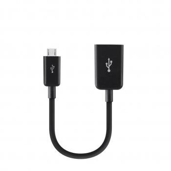 Belkin On The Go - Adaptador MicroUSB/USB A, Negro