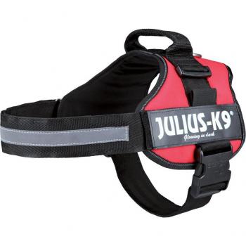 Arnés para Perros Julius-K9 Power Talla 2/L-XL (71-96 cm) Rojo, Transpirable con Forro Interior Protector del Pelaje