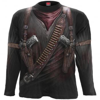 Men's Long Sleeve T-Shirt - Spiral - Holster Wrap - Black S