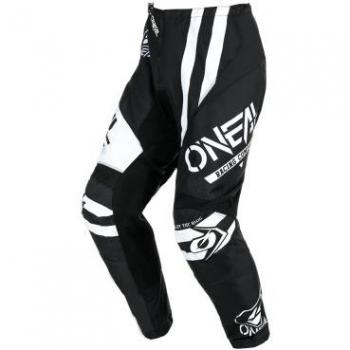 O'Neal Pantalones de Cross Element Warhawk Negro–Blanco, características: diseño en negro y blanco, pantalones de motocross, talla 40