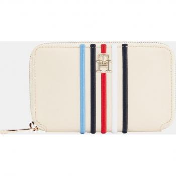 Cartera Tommy Hilfiger Poppy Large Rayas Beige