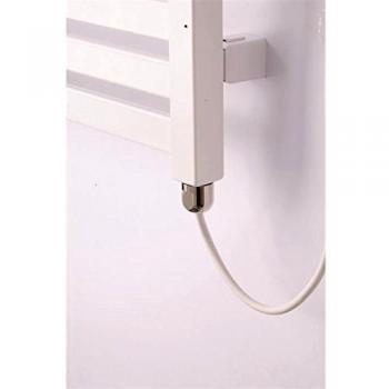 anapont Radiador eléctrico de baño, color blanco, recto, con interruptor de encendido/apagado, toallero eléctrico, calentador de toallas, fabricado en Alemania.