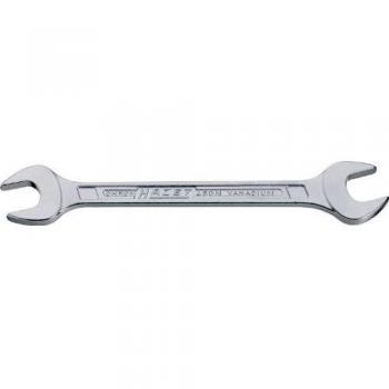 Llave de dos bocas HAZET 450N-6X7, cromada, ancho de llave: 6 x 7 mm, posición de mordazas: 15°, eje con perfil en T doble HAZET extra robust