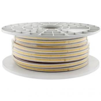 Tira LED 220V COB 288LED/m Carrete 50 Metros con Conectores Rápidos 50cm Corte Verde
