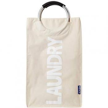 WENKO Pongotodo Stone - saco para la ropa sucia Capacidad: 44 l, Poliéster, 34 x 54 x 24 cm, Beige