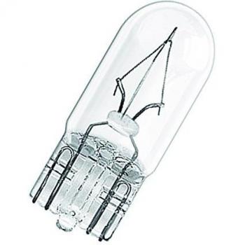OSRAM 2821 ORIGINAL W3W, Lámpara de 12V y 3W con Base W2.1x9.5d, Paquete de 10 Unidades